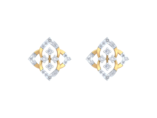 18K Gold & Diamond Women Stud Earring KRK40126E