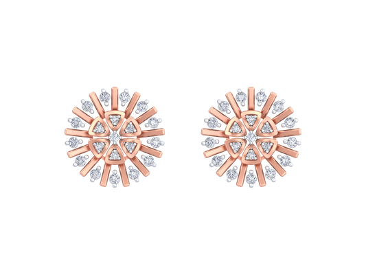 18K Gold & Diamond Women Stud Earring KRK40183E