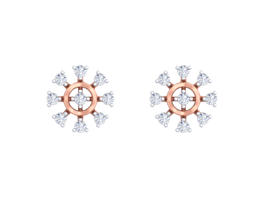 18K Gold & Diamond Women Stud Earring KRK40185E