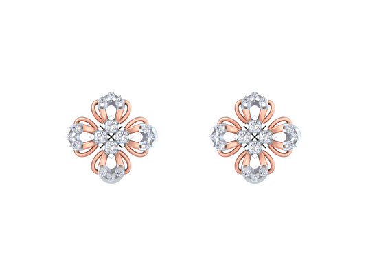 18K Gold & Diamond Women Stud Earring KRK40188E