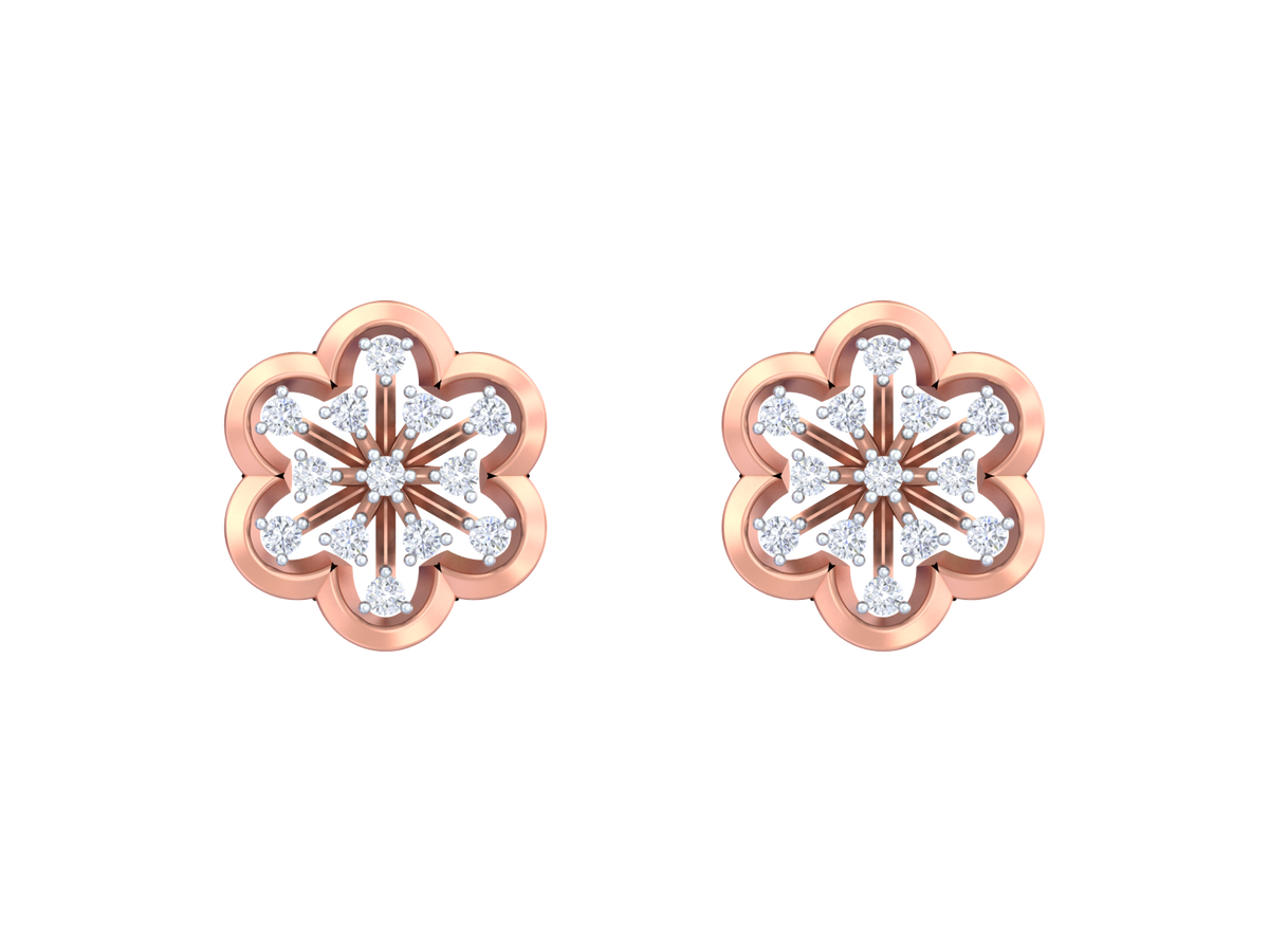 18K Gold & Diamond Women Earring KRK40189E
