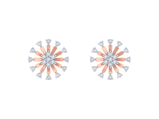 18K Gold & Diamond Women Stud Earring KRK40192E