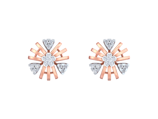 18K Gold & Diamond Women Stud Earring KRK40198E
