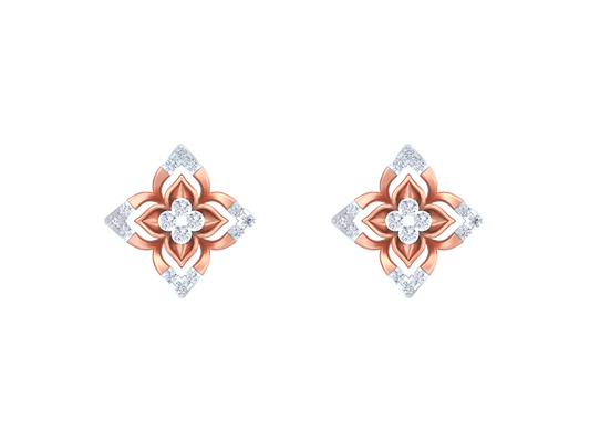 18K Gold & Diamond Women Stud Earring KRK40199E