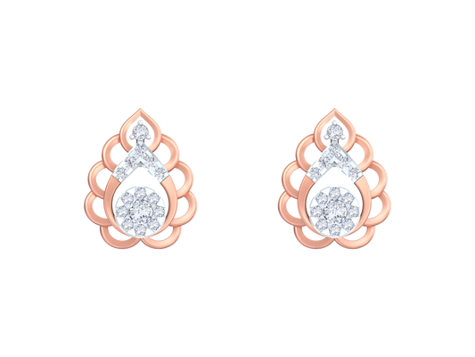 18K Gold & Diamond Women Stud Earring KRK40200E