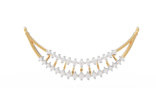 18K Gold & Diamond Mangalsutra For Women KRL90124