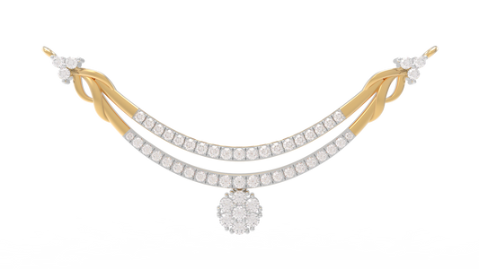 18K Gold & Diamond Mangalsutra For Women KRL90129