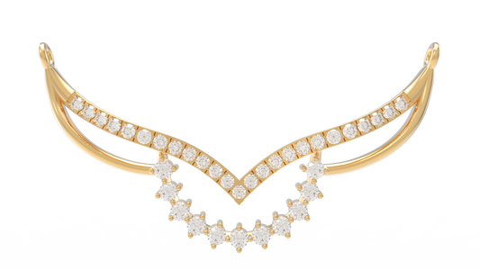 18K Gold & Diamond Mangalsutra For Women KRL90134
