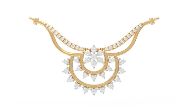 Gold & Diamond Bridal Mangalsutra For Women KRC50136