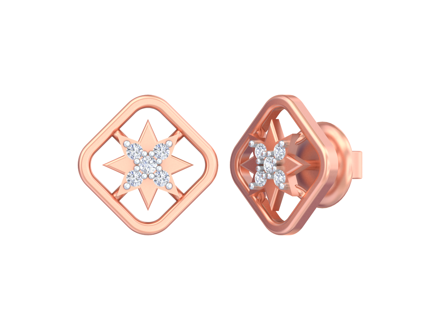 Gold & Diamond Women Gemstone Earring KRC30149