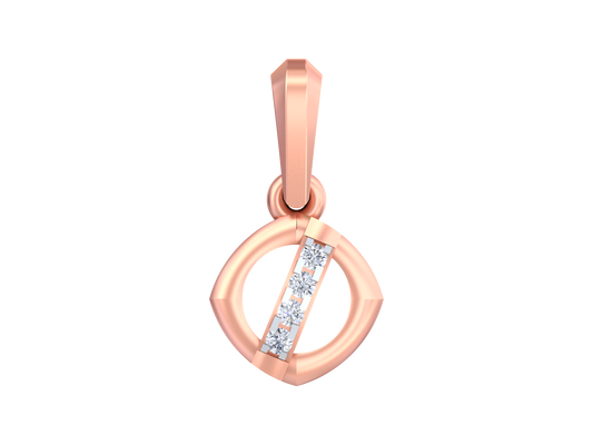 18K Gold & Diamond Dailywear Pendant KSK083