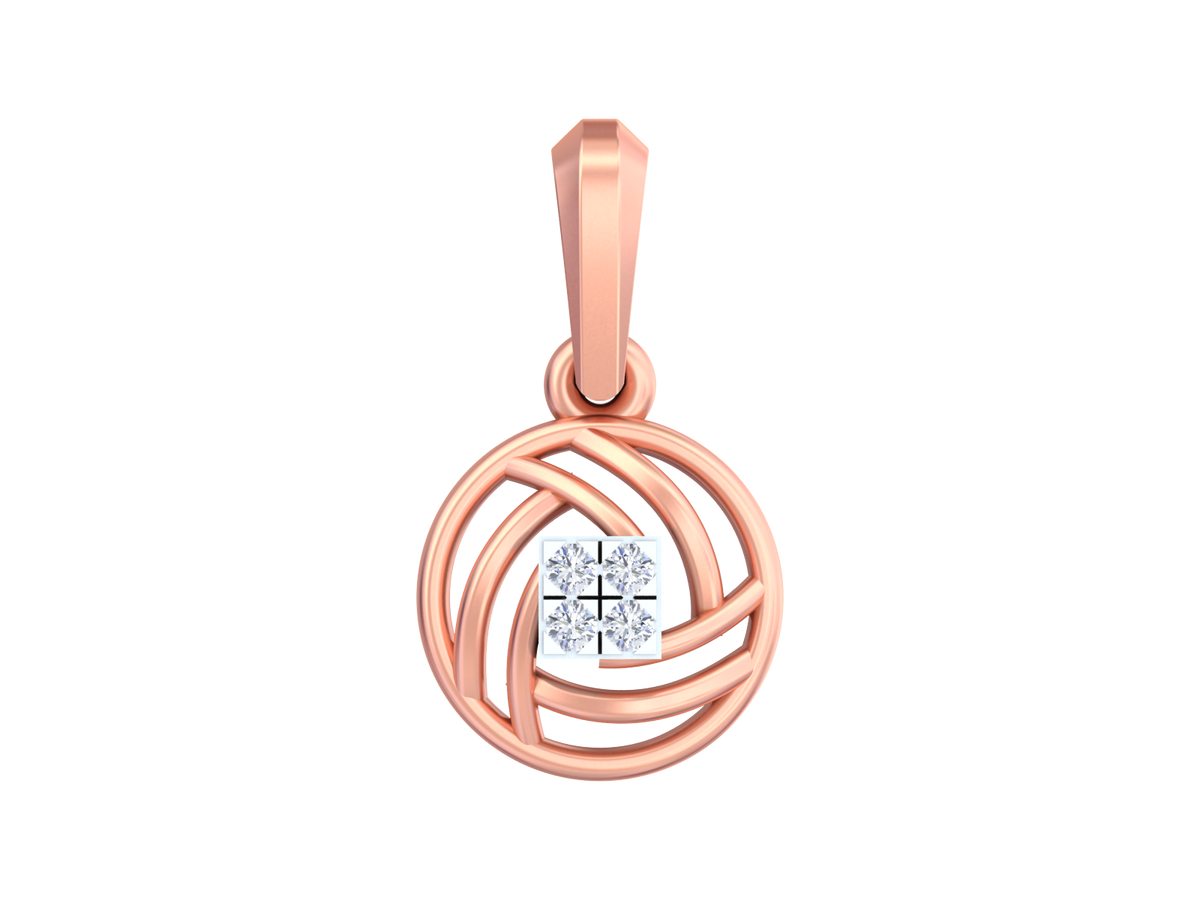 18K Gold & Diamond Pendant KSK084