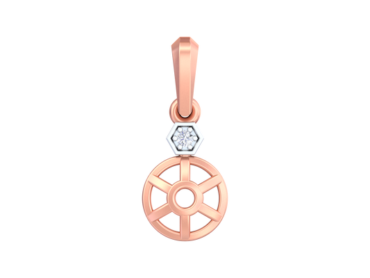 18K Gold & Diamond Dailywear Pendant KSK086