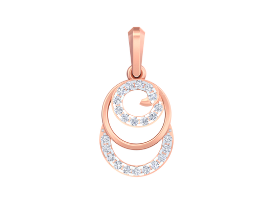 18K Gold & Diamond Dailywear Pendant KSK089