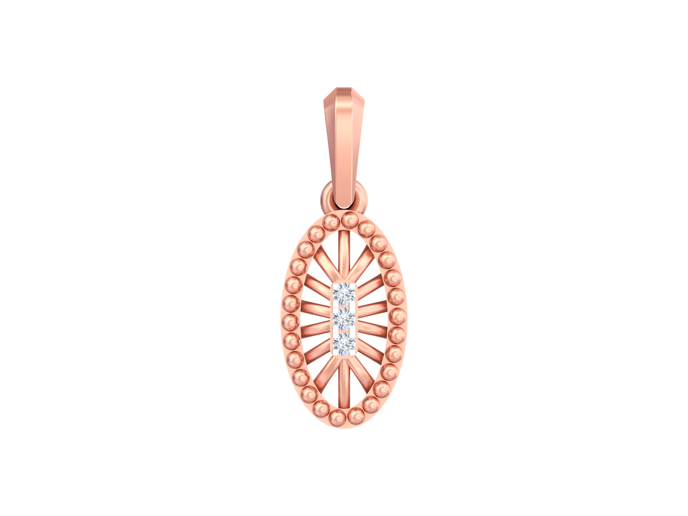 Premium pendant necklace with gold and diamond detailing.