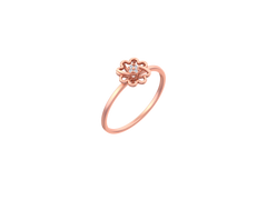 18K Gold & Diamond Ring For Women KSK136