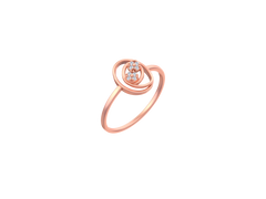 18K Gold & Diamond Ring For Women KSK160