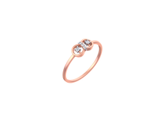 18K Gold & Diamond Ring For Women KSK173