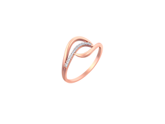 18K Gold & Diamond Ring For Women KSK174
