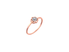 18K Gold & Diamond Ring For Women KSK179