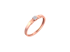 18K Gold & Diamond Ring For Men KSK218