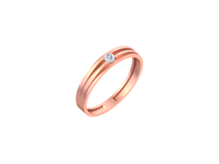18K Gold & Diamond Ring For Men KSK219