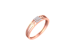 18K Gold & Diamond Ring For Men KSK230