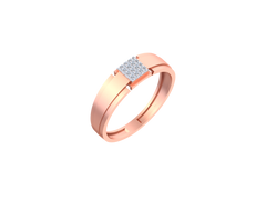 18K Gold & Diamond Ring For Men KSK233