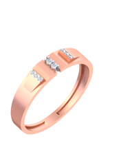 18K Gold & Diamond Ring For Men KSK249