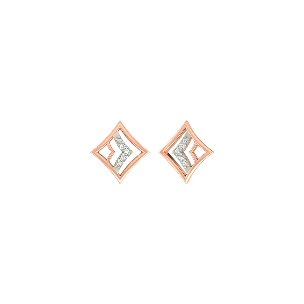 18K Gold & Diamond Women Earring KER-124
