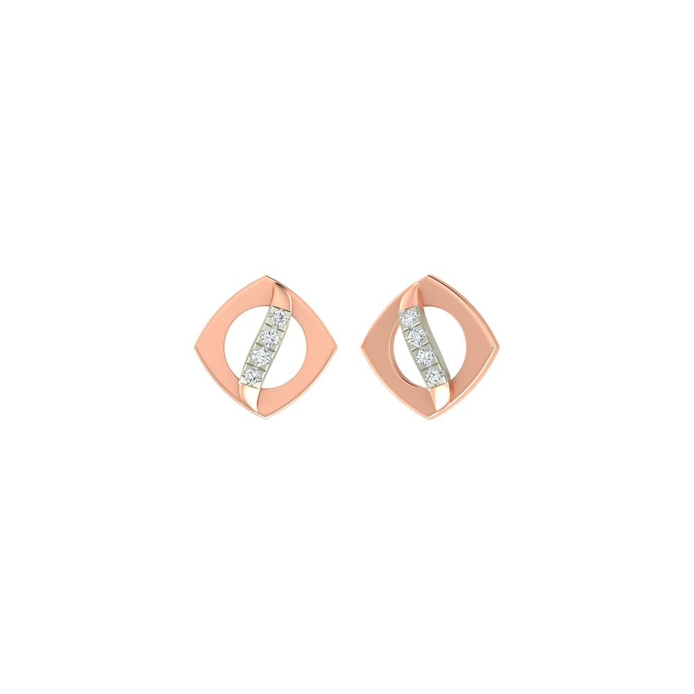 18K Gold & Diamond Women Earring KER-134