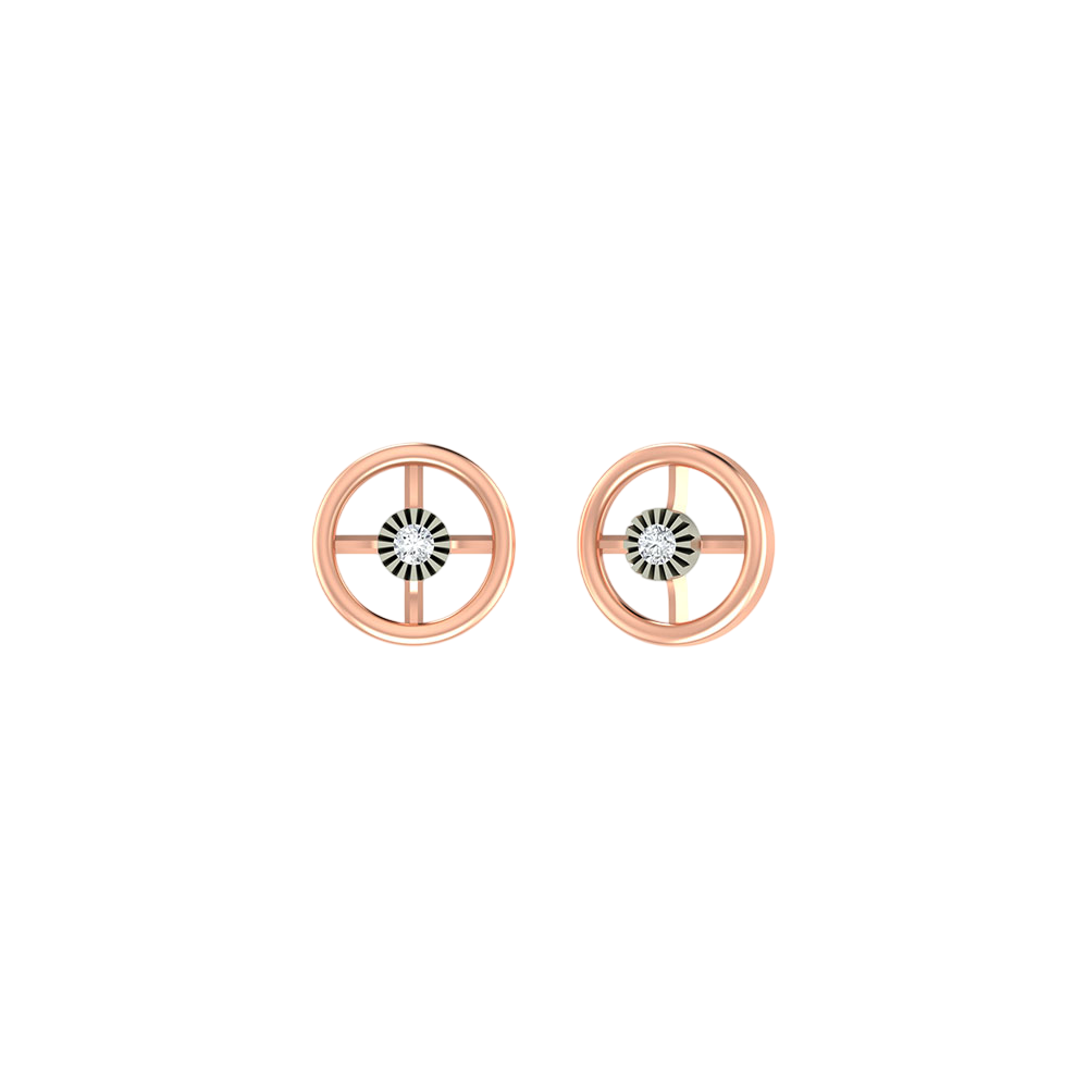 18K Gold & Diamond Women Earring KER-195
