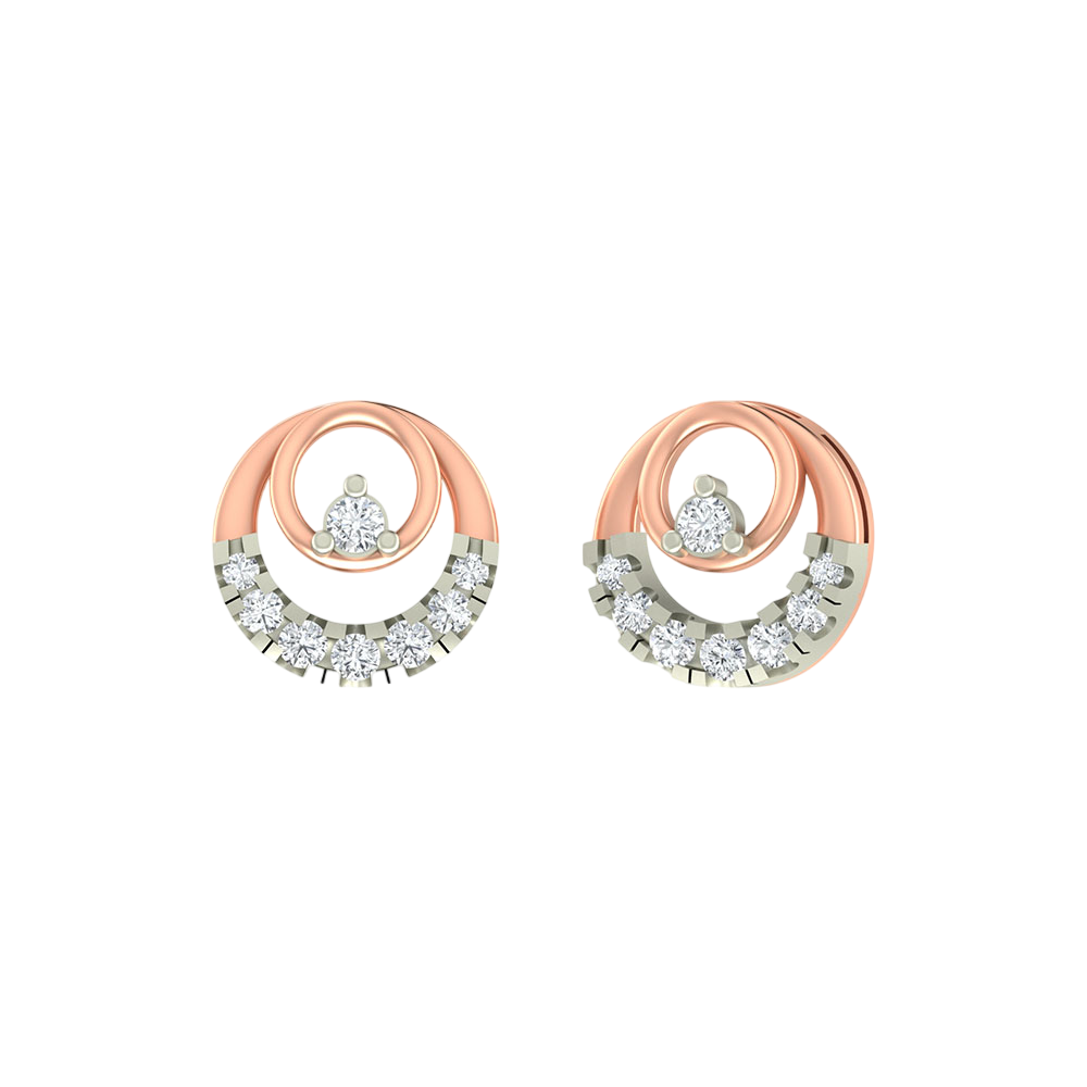 18K Gold & Diamond Earring For Women PER-205