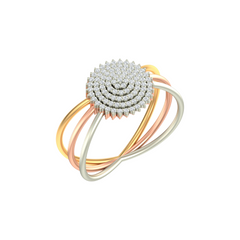 18K Gold & Diamond Ring For Women PJLR-154
