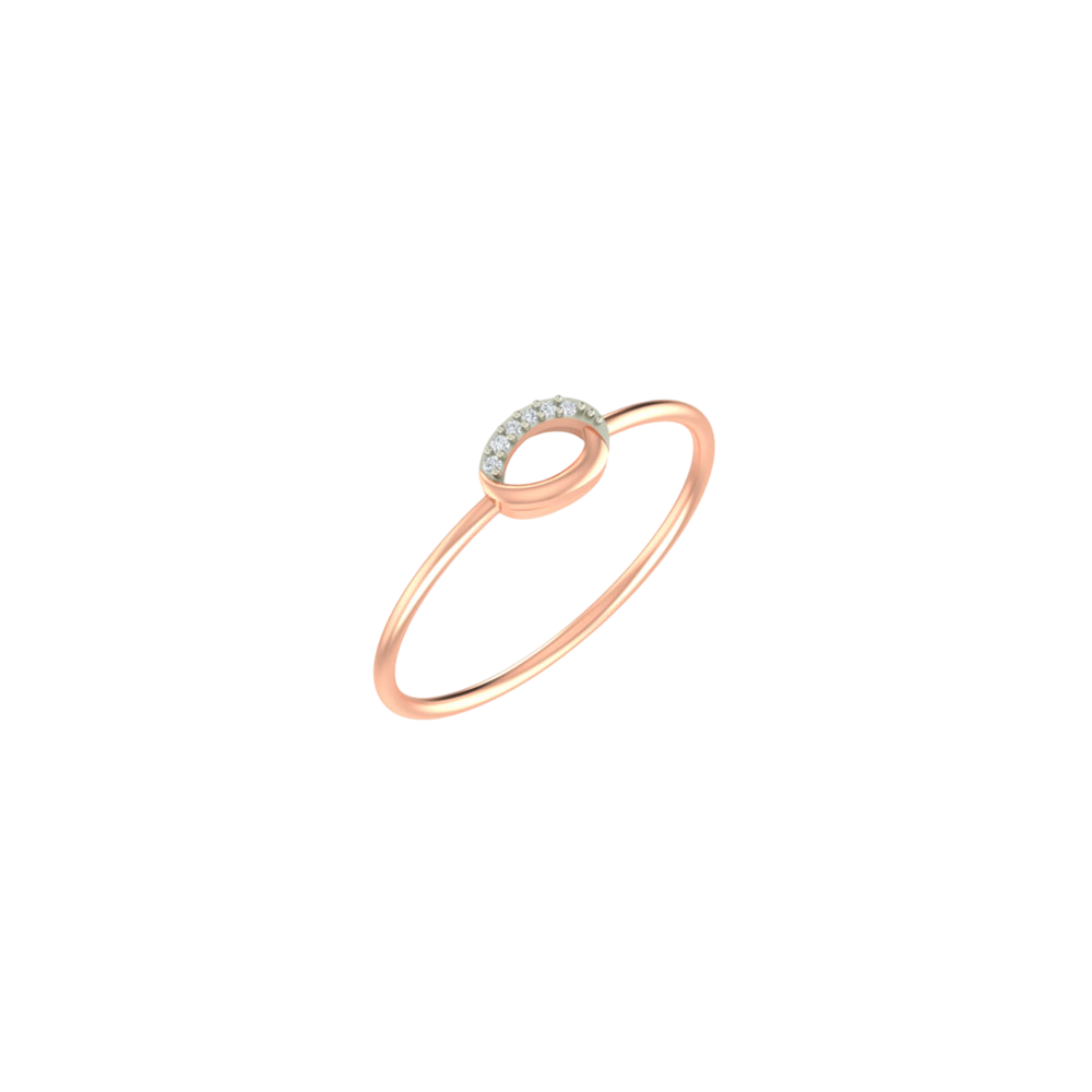 18K Gold & Diamond Ring For Women KLR-07