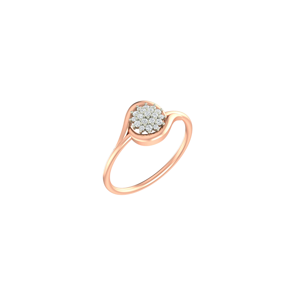 18K Gold & Diamond Ring For Women KLR-122
