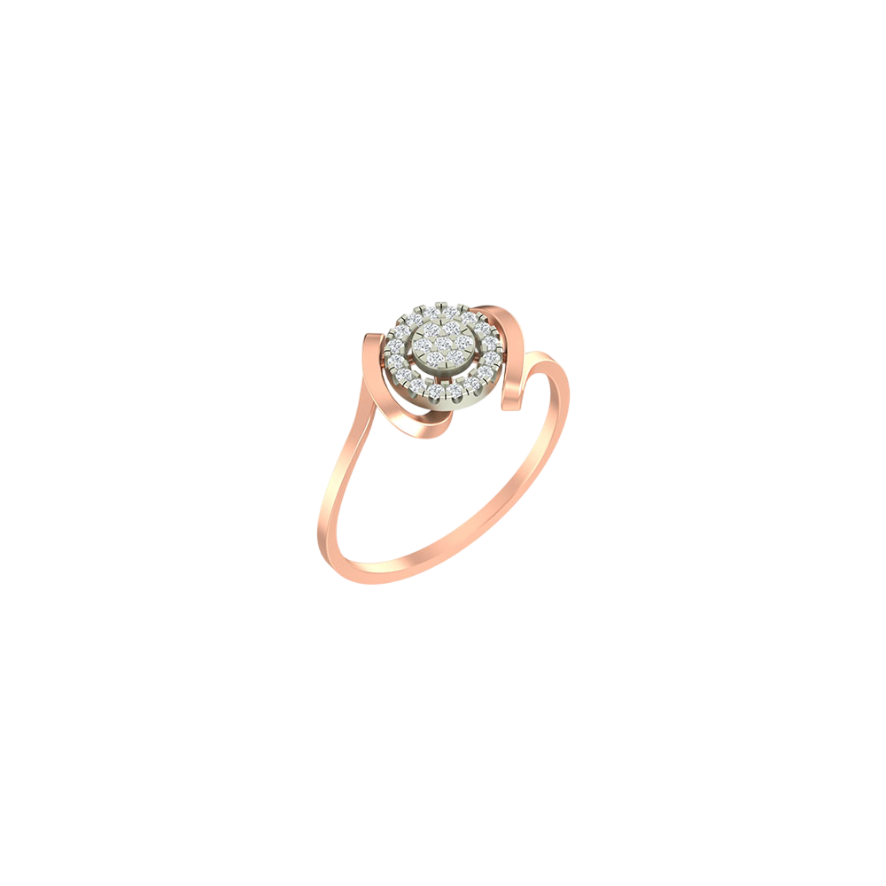 18K Gold & Diamond Ring For Women KLR-128