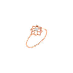 18K Gold & Diamond Ring For Women PLR-170