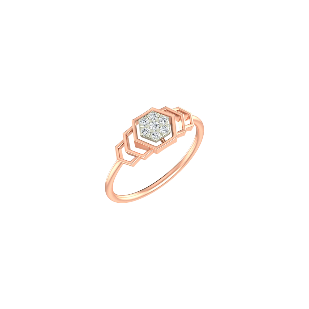18K Gold & Diamond Ring For Women KLR-18