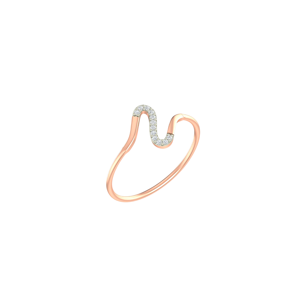 18K Gold & Diamond Ring For Women PLR-237