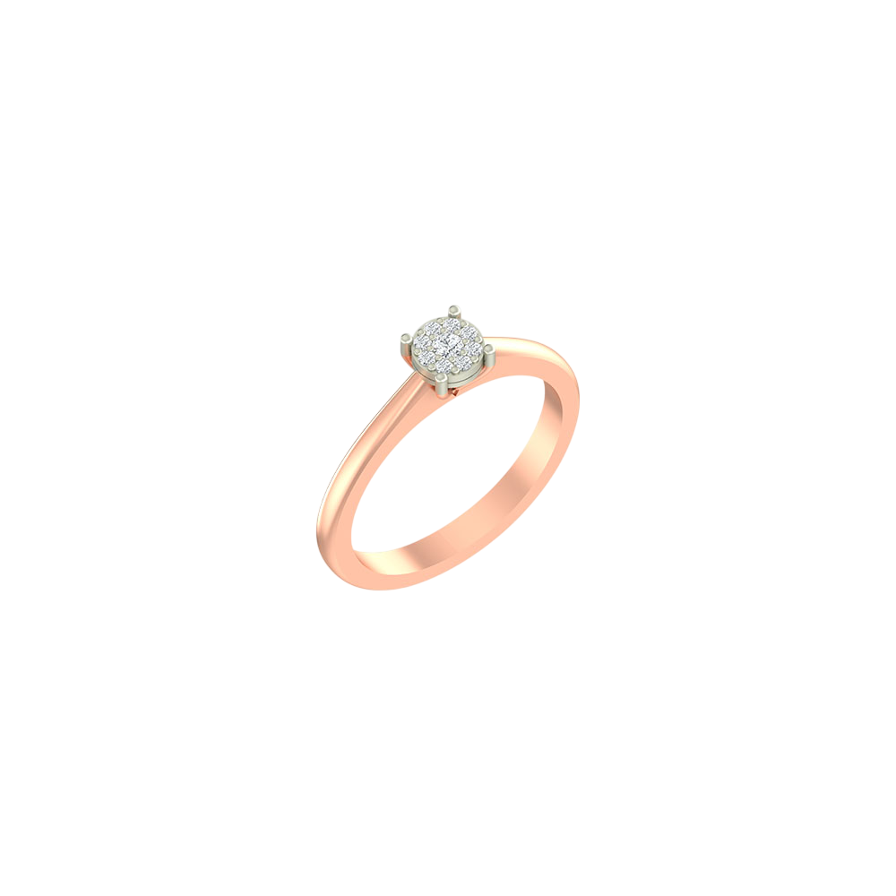 18K Gold & Diamond Ring For Women PLR-285