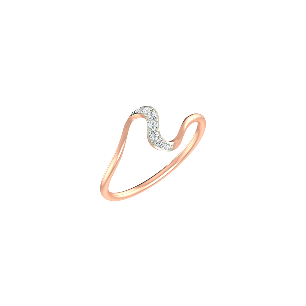 18K Gold & Diamond Ring For Women KLR-31