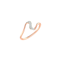 18K Gold & Diamond Ring For Women KLR-31
