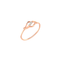 18K Gold & Diamond Ring For Women KLR-347