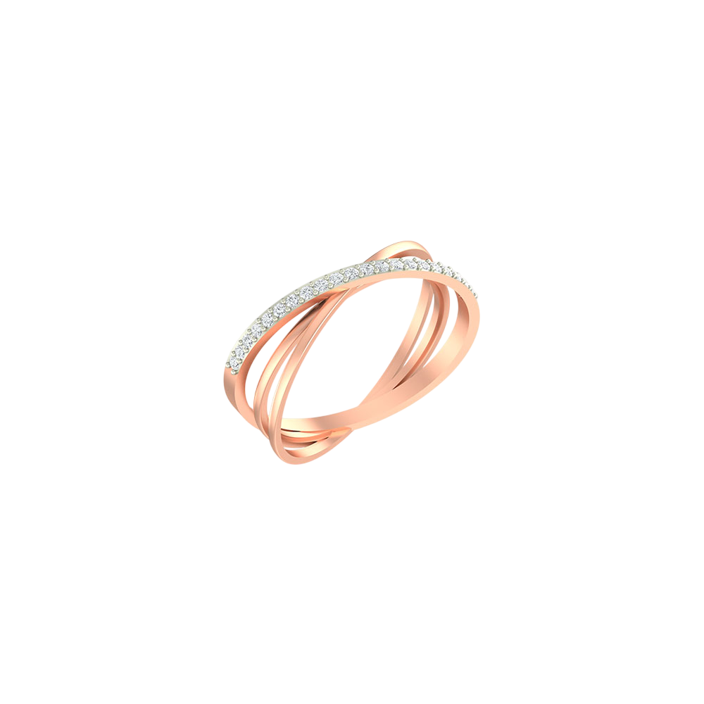 18K Gold & Diamond Ring For Women PLR-415