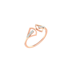 18K Gold & Diamond Ring For Women KLR-62