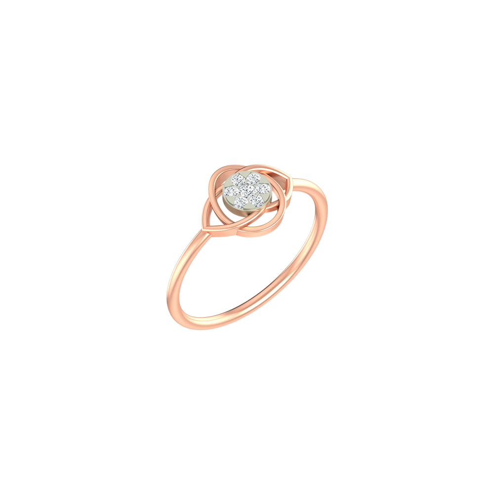 18K Gold & Diamond Ring For Women KLR-69