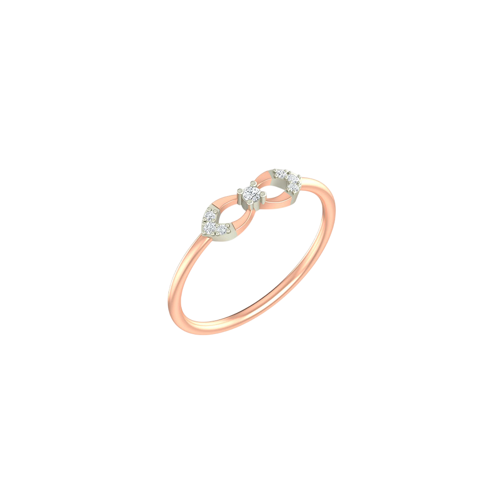 18K Gold & Diamond Ring For Women KLR-77