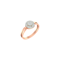 18K Gold & Diamond Ring For Women PLR-94