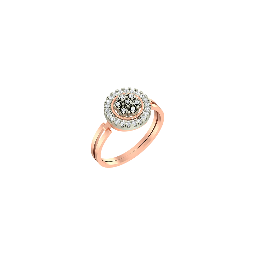 18K Gold & Diamond Ring For Women PLR-95